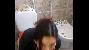 Girls pooping