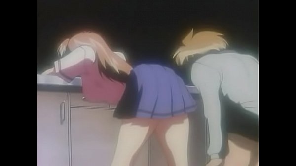 Forced anime kiss