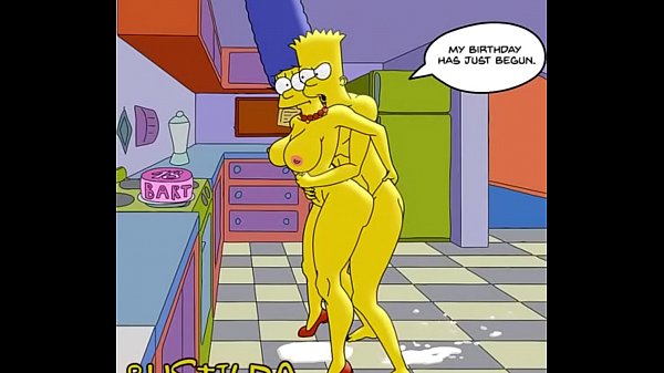Bart comendo marge simpson