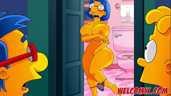 Pornô em quadrinhos Os Simpsons Bart comendo
