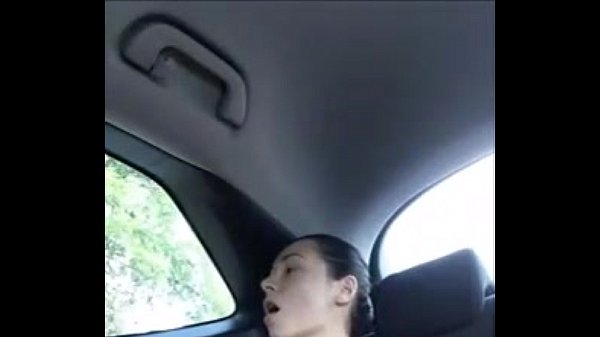 Mulher trepando dentro do carro