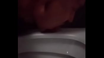 Gay licking toilette