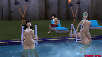 Anime na piscina