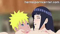 Naruto e hinata  pelados na cama