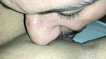 Sexo oral em buceta greluda