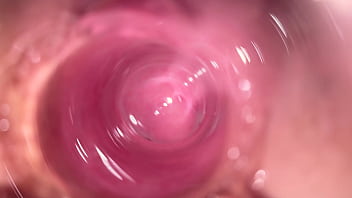 Ijaculando dentro da vagina com câmera