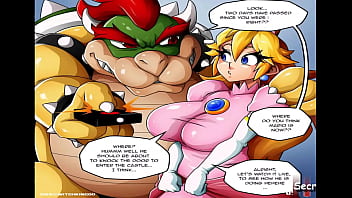 Com Mundo dos desenhos animados de sexo do pijama vagamente baseado no universo do Super Mario.