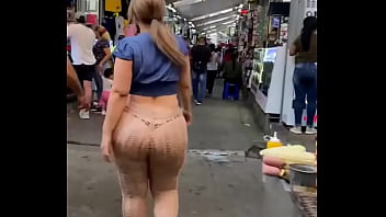 Sexy walking in market hot